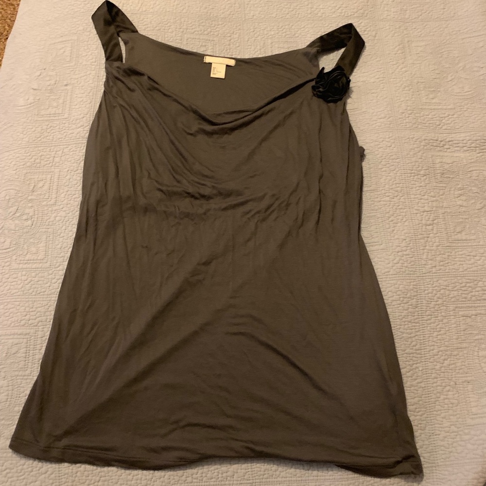 Dressy tank top H&M large gray